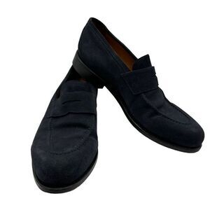 Armin‎ Oehler Augusta Loafer Blue Suede Shoes Men's Size 11